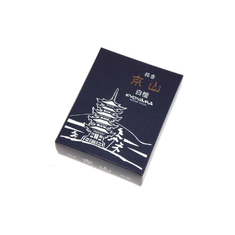 Seikado Incense Incense, Sandalwood, Kyoyama, Rose Stuffed (Navy Box)