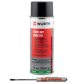 Smilyeez Listing for Wurth Rost Off Max Ice Penetrating Lubricant (1 Can) - Rust Eating - Advanced Penetrating Formula with Pocket Screwdriver