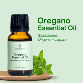 Natureance Natureance Oregano Essential Oil (15 mL) - 100% Pure and Natural, Therapeutic Grade Essential Oil.