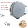 WDOPEN Retractable Clothesline-Portable Heavy-Duty Indoor and Outdoor Clothesline PVC Clothesline,