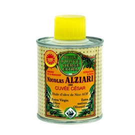 Nicolas Alziari "Cuvee Cesar" Organic EVOO, (100ml / 3.38 fl oz, "Small Sample Size Can") AOP Nice, France