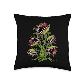 Venus Fly Trap Gift Men Women Monster Carnivorous Plants Throw Pillow