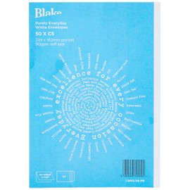 Blake Purely Everyday C5 229 x 162 mm 90 gsm Pocket Self Seal Envelopes (13893/50 PR) White - Pack of 50