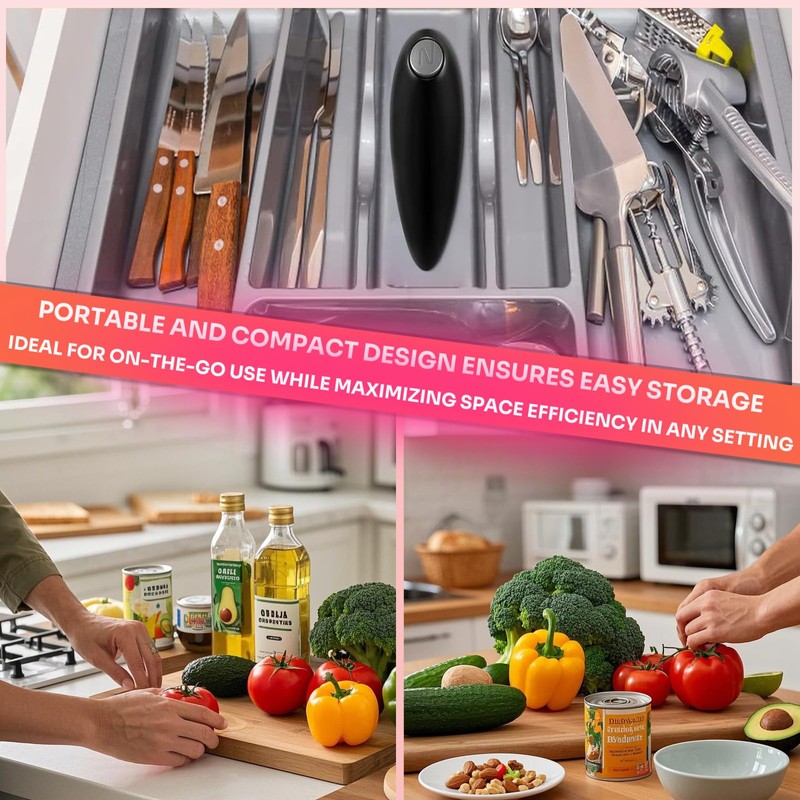 Electric Can Opener, Open Your Cans with A Simple Push