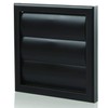 Blauberg Black Gravity Grille 100mm - 4 inch External Ducting