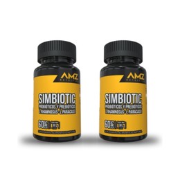 Simbiotic Probióticos y Prebióticos L Rhamnosus L Paracasei 60 Caps Amz Nutrition (Pack2)