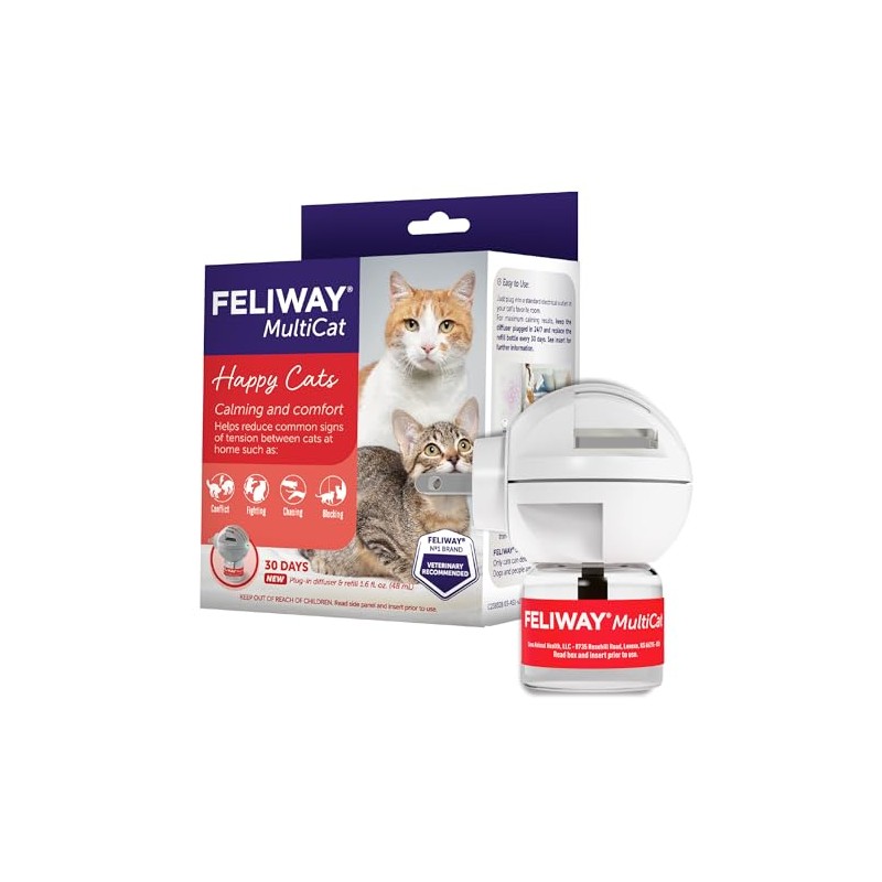 CEVA Animal Health D89410B Feliway MultiCat Starter Kit, 48ml
