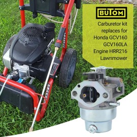 GCV160 Carburetor for Honda GCV 160 GCV160A GCV160LA GCV160LA0 GCV160LE Pressure Washer Lawn Mower Replaces 16100-Z0L-023 Manual Choke Lawn Mower