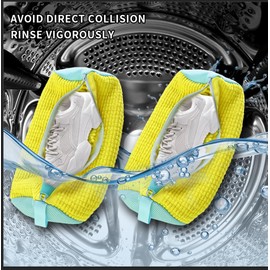 ZAYMS Shoe Washing Machine Bags 2 PCS – Premium, Durable Laundry Bags for Sneakers, Boots, High Heels, and More. Prevent Wear and Tear During Washing Perfect for Home Use, Travel, and Easy Shoe Care