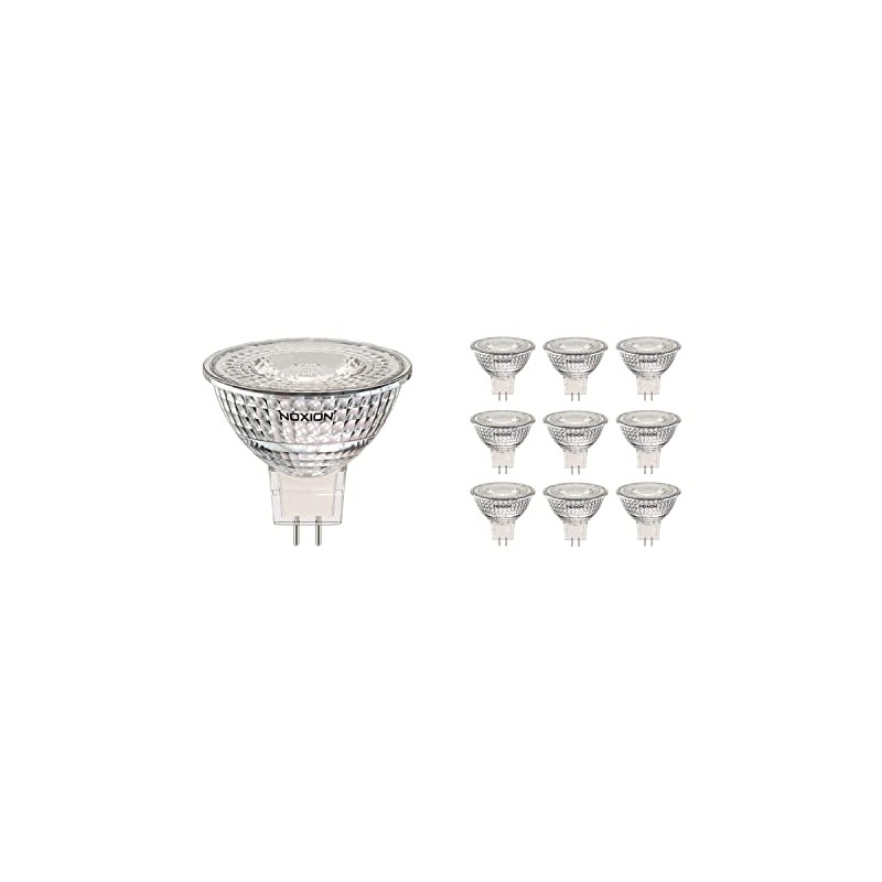 Noxion Pack of 10 LED Spotlights GU5.3 MR16 2.5 W