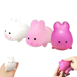 3Pcs Color-Changing Animal Fidget, Sun-Activated Stress Relief Tool - Sensory Squishy with UV Reactive Design for Work & Study Anxiety(Running Rabbit)