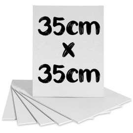 35cm x 35cm Canvas Board – Square Artist Painting Panel – Premium Triple Primed 100% Cotton Blank Canvas Boards for Acrylic & Oil Paint – Acid-Free Art Canvases for Painting