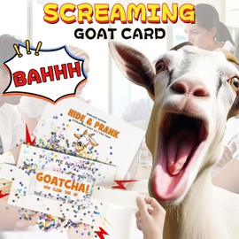 Hide & Prank Intermittent Goat Glitter Trap, Funny Screaming Goat Toys for Kids, Surprise Prank Screaming Goat Toy, Surprise Glitter Gift for Boy and Girl