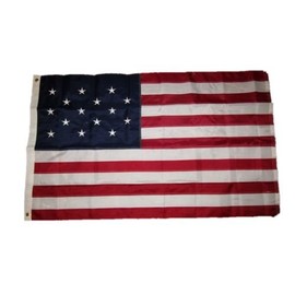 Tradewinds 3x5 Embroidered 15 Star Spangled Banner WAR 1812 220D Nylon Flag w/Clips Best Garden Outdor Decor Polyester Material Flag Premium Vivid Color and UV Fade Resistant