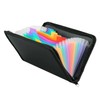 XNHIU Mini Accordian File Folder A6 Mini Rainbow Expanding File
