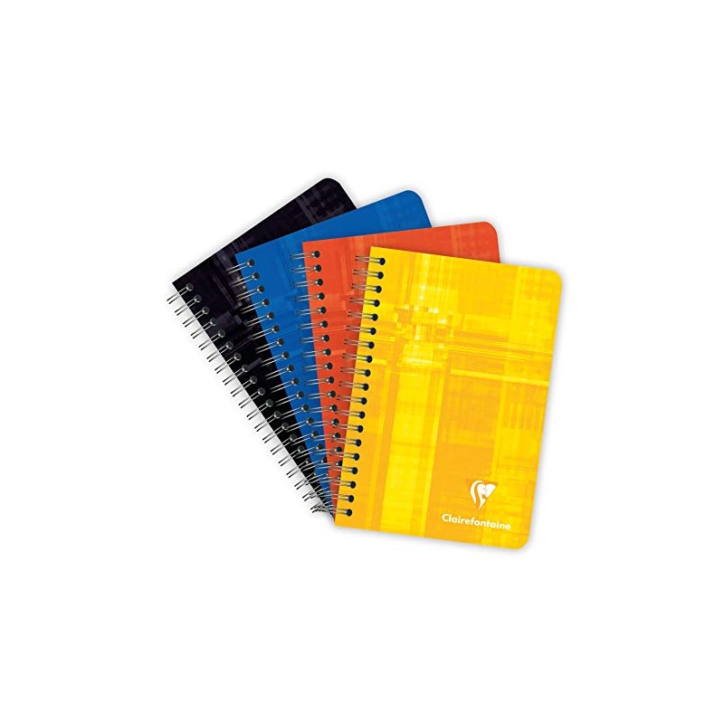 Clairefontaine 68592C Notebook with Double Spiral 9 x 14 cm,