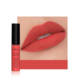 Anifer Velvet Matte Liquid Lipstick Make-Up, Durable and Waterproof, Does Not Stick to Cup, Lip Gloss (Red Pink 612)