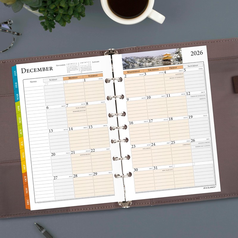 AT-A-GLANCE 2026 Planner Refill, Weekly & Monthly, 5.5" x 8.5",