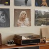 BLOLYO Clear Vinyl Record Shelf Wall Mount 8 Pack,Acrylic Album