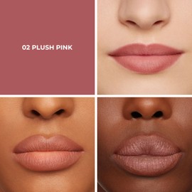 Laura Mercier Caviar Perfecting Lip Liner Pencil, 16HR Longwear, Comfortable Non-Dragging Application, Feather and Water-Proof, Infused with French Hyaluronic Acid and Vitamin E, 02 Plush Pink