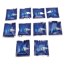 Dpofirs 10Pcs Electric Lice Comb Capture Filters, Disposable Translucent Mesh Lice Comb Filter Refill with Lid, Electronic Head Lice Comb Filters Easy to Attach