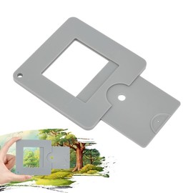 DELORIGIN Pack of 2 Viewfinder with Sliding Mechanism, Colour Isolation Finder, Grey Scale Value Finder for Artists, Painting, Drawing, Photography