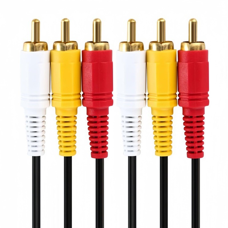 AV Cable 5.9 ft (1.5 m) 3 RCA Male to