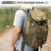 LIGHTFE Flashlight Holster Flashlight Holder Molle Torch Nylon Holster Pouch