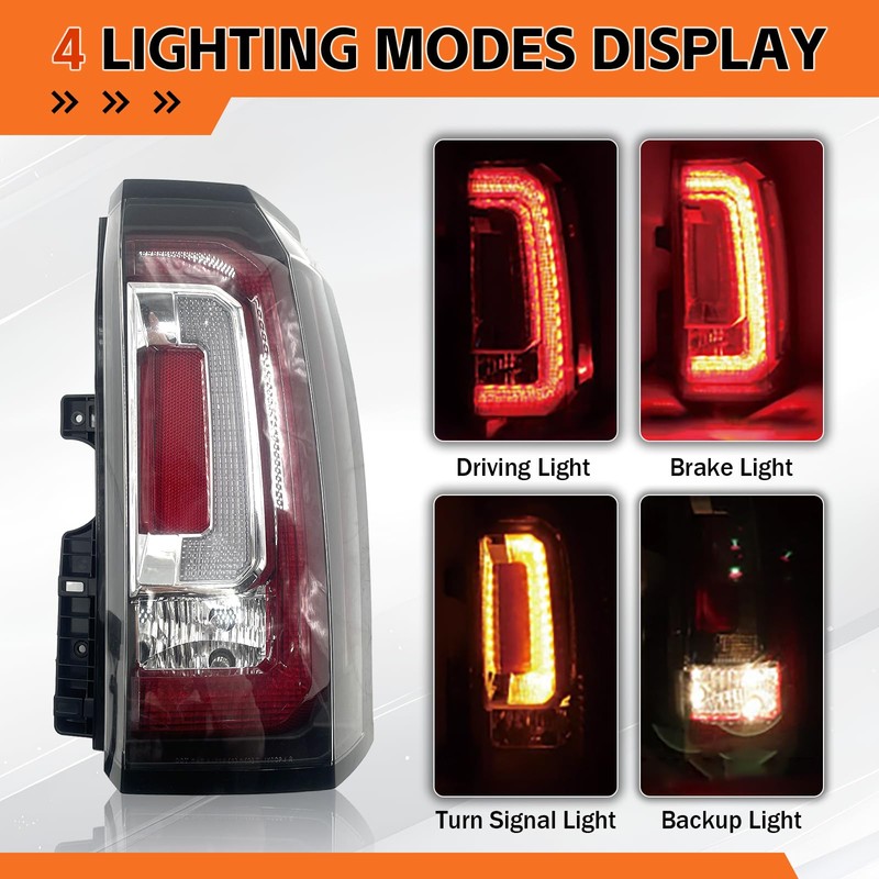 BZJUNQI GM2801268 LED Tail Light Assembly Brake Lamp Compatible With