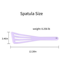 Silicone Fish Spatula - Premium Egg and Fish Turner Spatula with Extra Durability - Purple Version