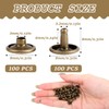 Pack of 100 Hollow Rivets 8 x 8 mm Antique