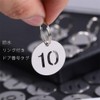 LIKENNY Door Number Tag (20mm/Stainless Steel) Key Number Tag Cloak