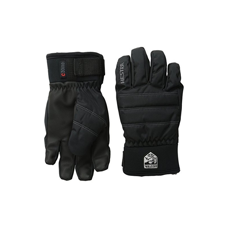 Hestra Czone Primaloft Junior Gloves, Black, 3