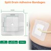 Split Drain Adhesive Bandages 4" x 4" 10Pcs PD Catheter