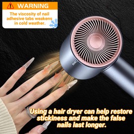 Ivtor 10 Sheets Waterproof Breathable Jelly Double Sided Nail Adhesives,Press on Nails Sticky Tabs Nail Glue Sticker