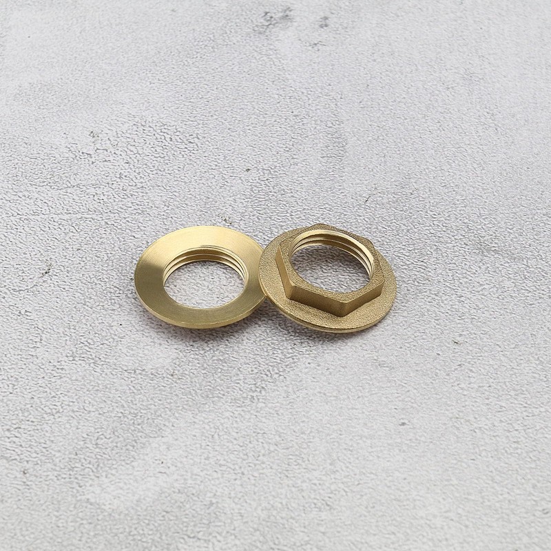 eMagTech 4PCS 1/2 Inch BSP Flanged Back Nut Brass Tap