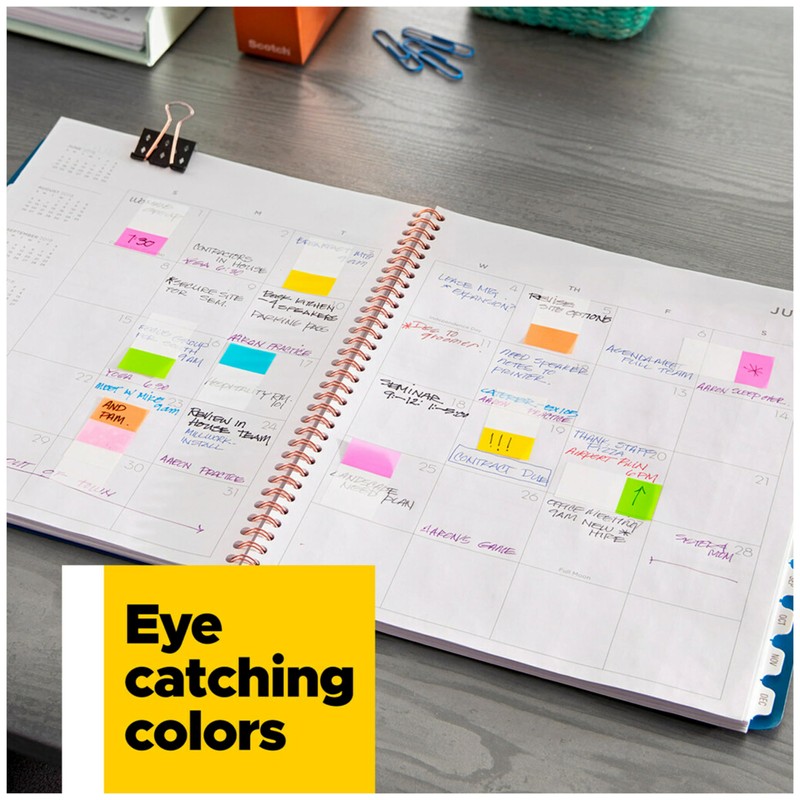 Post-it Flags, 50/Dispenser, 2 Dispensers/Pack, 1 in Wide, Red (680-RD2)