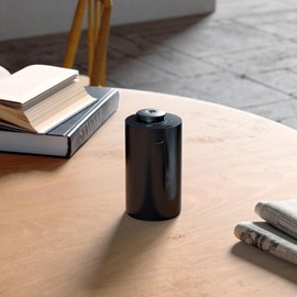 Airversa AN6 Aroma_Diffuser, Polypropylene, LED, Black - Portable Waterless Essential Oil Nebulizer for Home, Office, Cars up to 500 sq ft (Black)