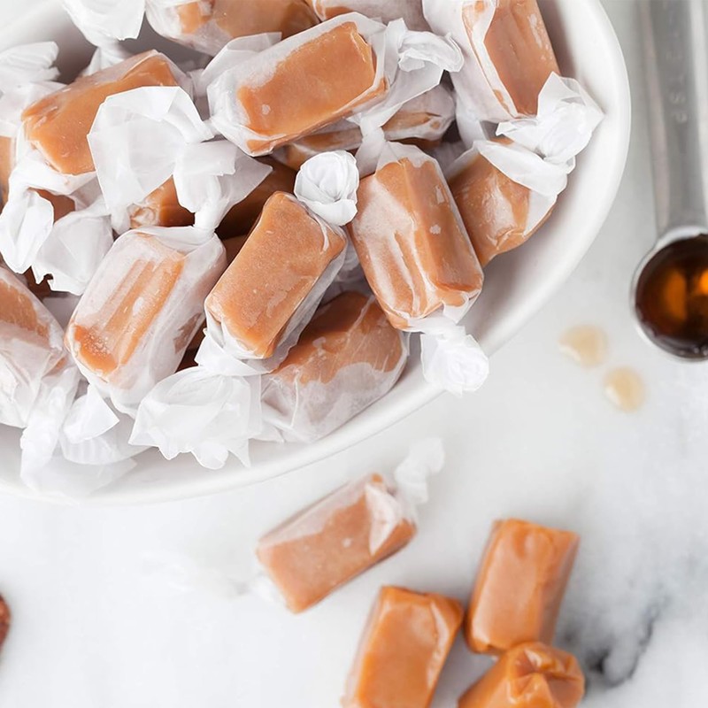 Taras Gourmet Vanilla Caramels | All Natural Candy | Creamy