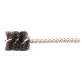 Weiler 21075 5/8" Power Tube Brush, 0.005" Steel Wire Fill, 1" Brush Length, Made in The USA (Pack of 10)