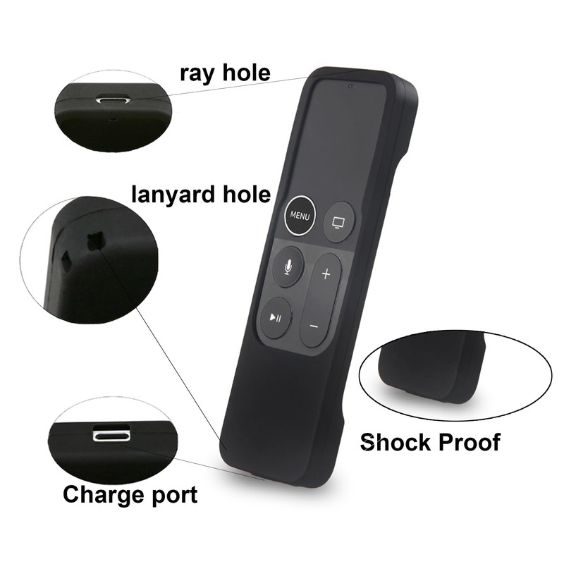 TOKERSE Silicone Case Compatible with Apple TV 4K/HD Siri Remote