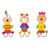 Inware – Patère, crochet mural, Patère, Lot de 3, motifs