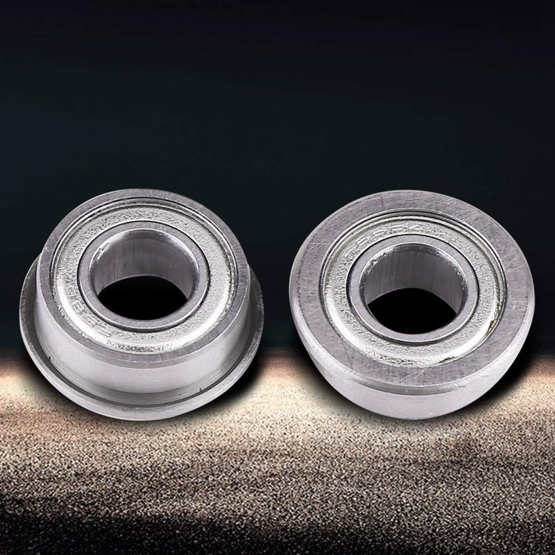 Akozon ボールベアリング 10個F686ZZミニ金属スチールダブルシールドフランジベアリング6 * 13 * 5mm