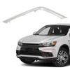 Front Bumper Lower Chrome Trim ABS Side Molding Strips Replacement