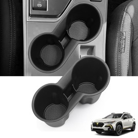 ZENGZJCX Center Console Cup Holder Insert Suitable for 2024 2025 Subaru Crosstrek Cup Holder Silicone Rubber Organizer 2025 2024 Subaru Crosstrek Interior Accessories