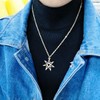 NOUMANDA Elven or Faerie Seven Pointed Star Septagram Pendant Necklace