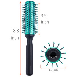 PERFEHAIR Round Hair Brush Blow Drying Curling HairBrush with Nylon Bristles