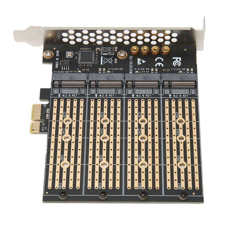 SATA NGFF to PCIe Adapter 4 Disk Position 10Gbps AHCI