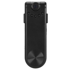 Mini Cámara Corporal, Cámara Corporal 1080P con Detección de Movimiento de Visión Nocturna, Videocámara Portátil de Bolsillo con Lente Giratoria de 120 Grados para el Hogar, (32GB)