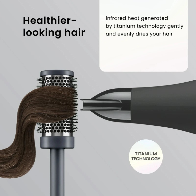 Conair InfinitiPRO Full Body & Shine Pro Hair Dryer, Titanium